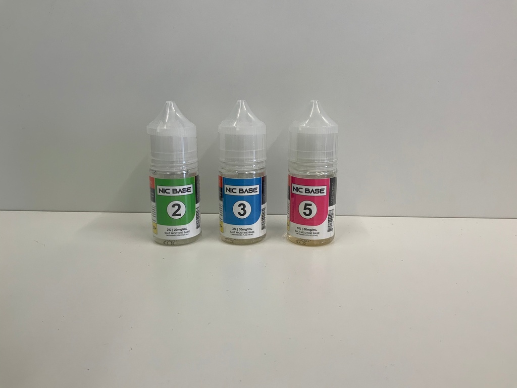 NIC BASE SALT 20ml  ASSORTED 2%, 3%, 5%