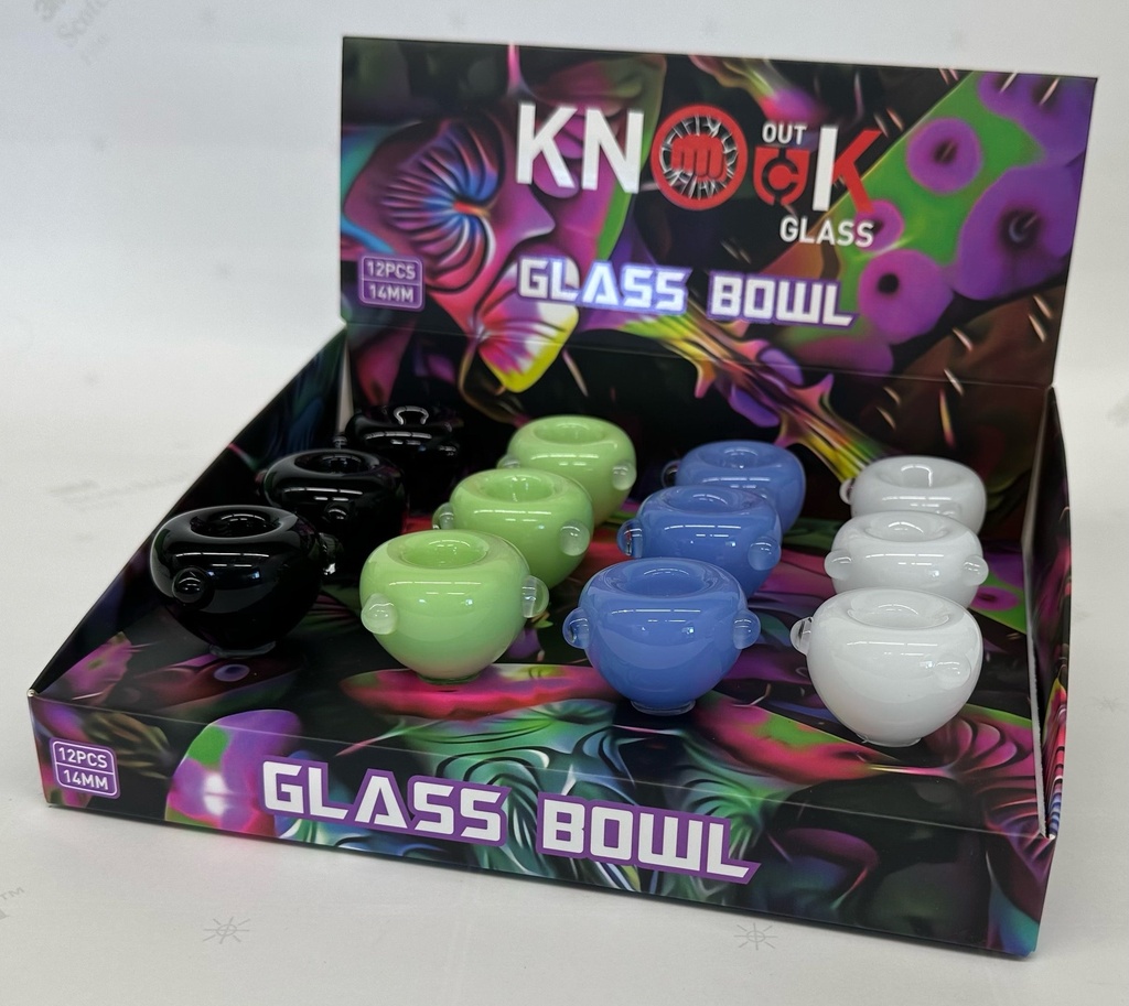 Knock Out Glass Bowl - Style 13