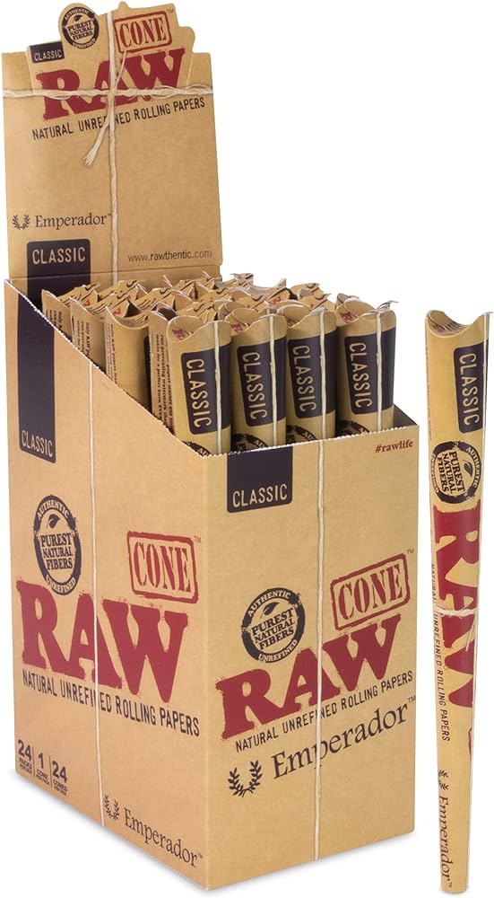 RAW CLASSIC EMPERADOR CONE 24-COUNT