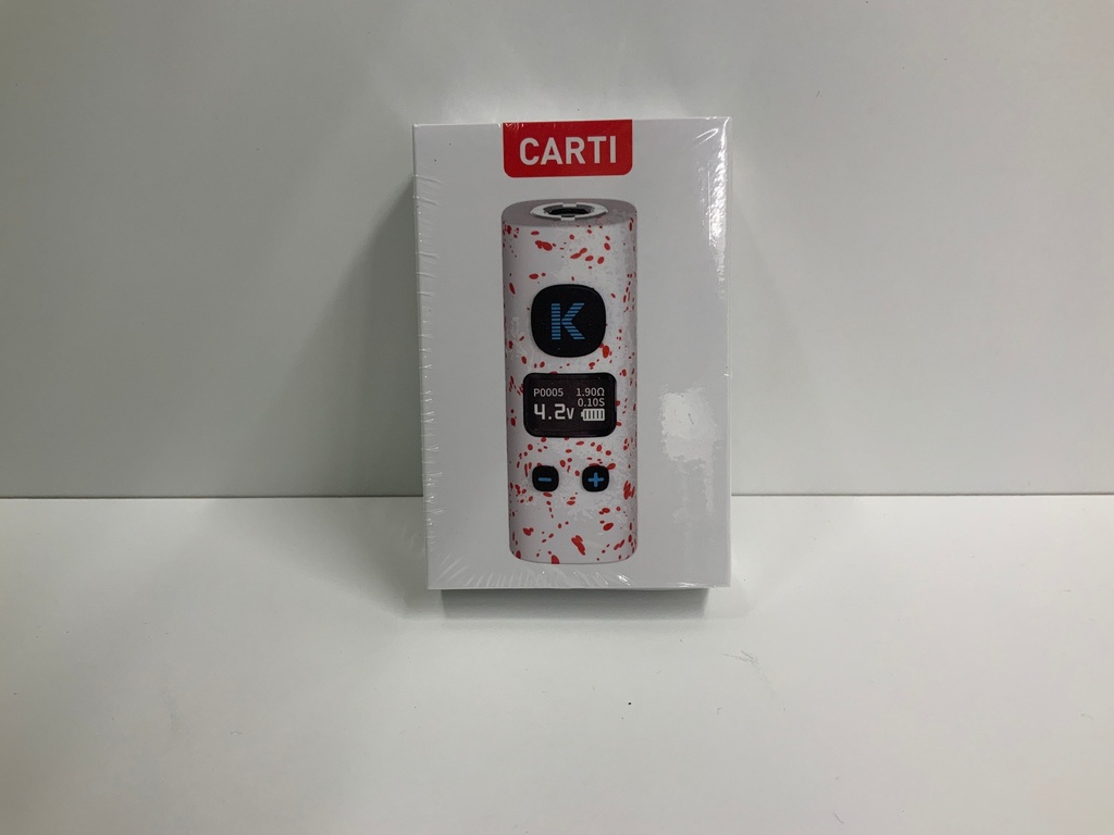 CARTI .510 BATTERY WHITE RED SPATTER