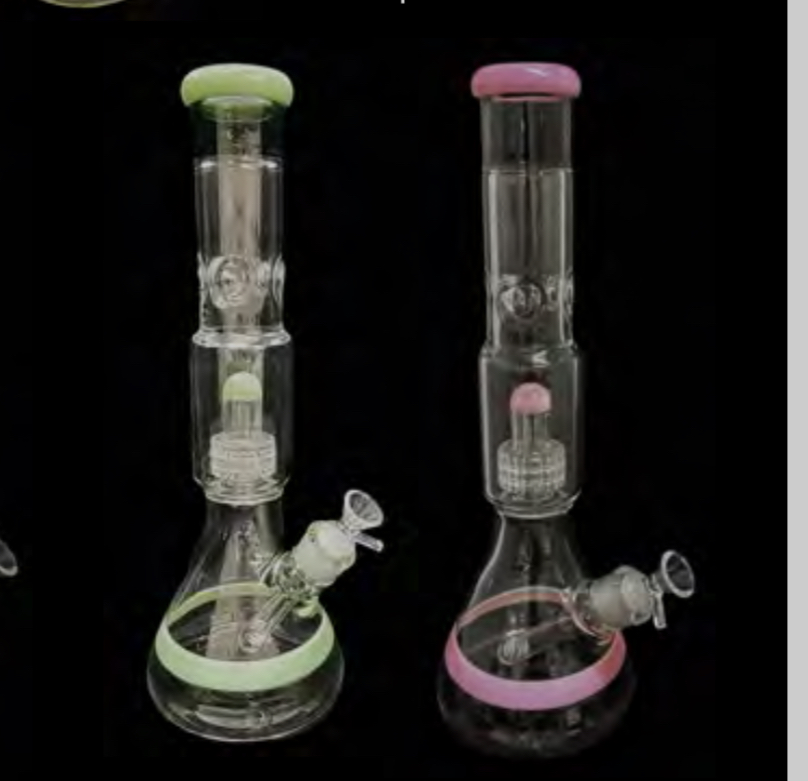 BANDED BEAKER W/PERC HE-110