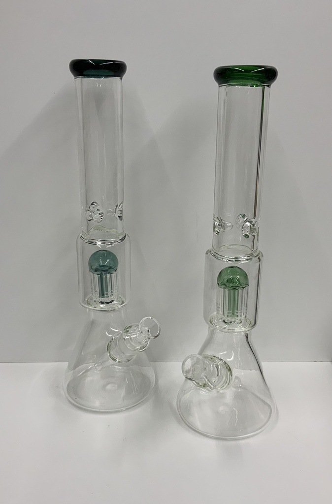 HILLSIDE GLASS 16" BEAKER BONG W/ PERCULATOR