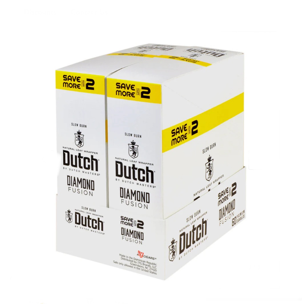 Dutch Masters Foil Fresh Diamond Fusion Cigarillos 30 Packs of 2