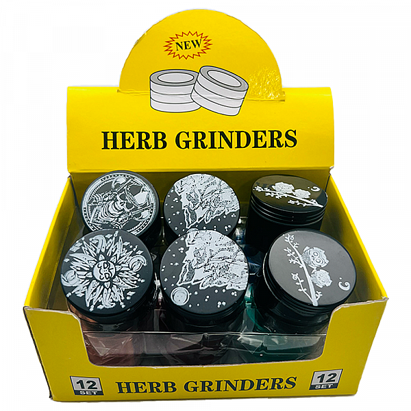 4-Part Stainless Steel 43mm Herb Grinders GR17