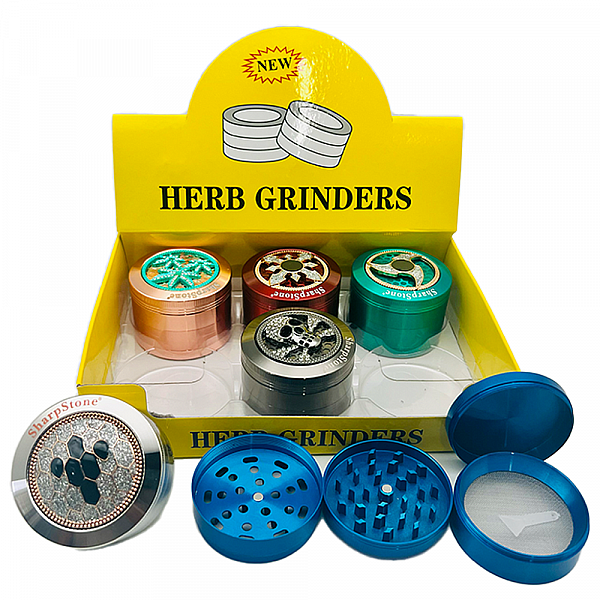 4-Part Stainless Steel 63mm Herb Grinders GR1