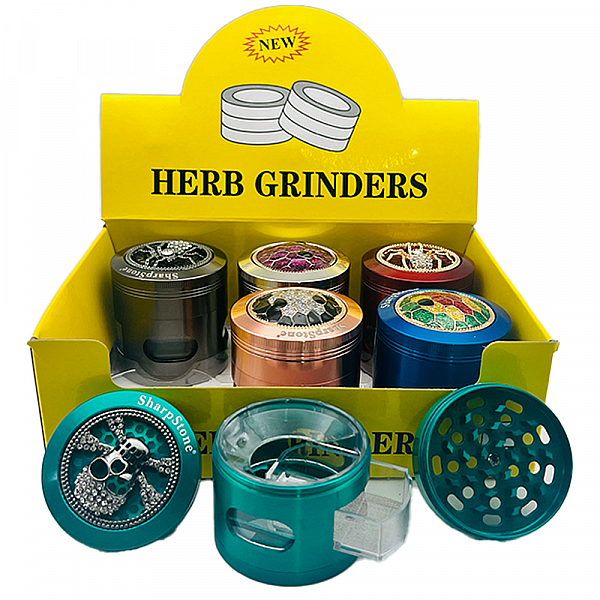 4-Part Stainless Steel 63mm Herb Grinders GR2