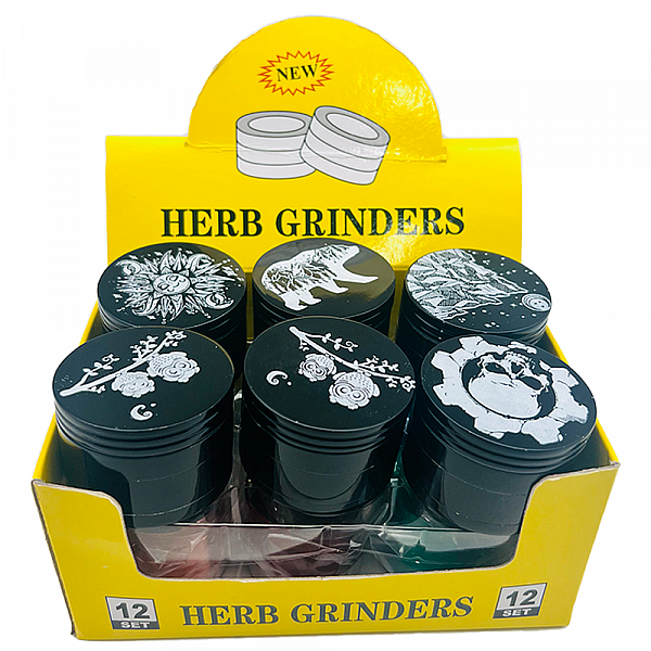 4-Part Stainless Steel 63mm Herb Grinders gr22