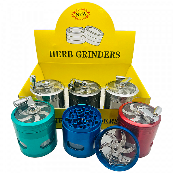 4-Part Stainless Steel 63mm Herb Grinders GR5