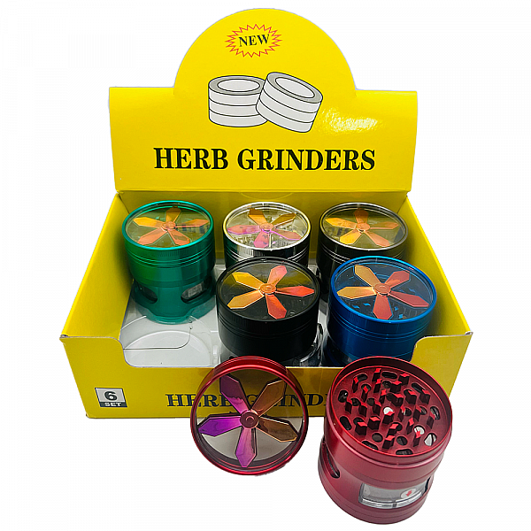 4-Part Stainless Steel 63mm Herb Grinders GR6