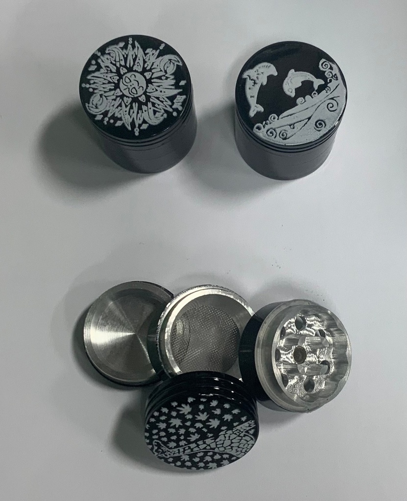 4-Part Stainless Steel 63mm Herb Grinders SMALL GR87