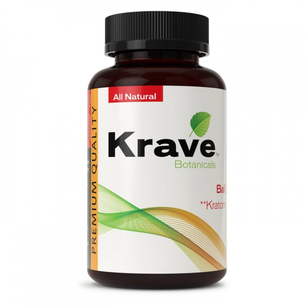 Krave Bali Kratom Capsules 75 Caps