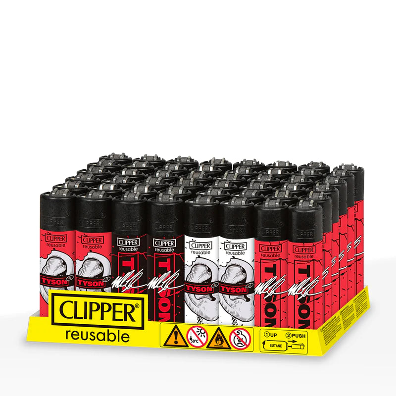 ClipperMike Tyson 'Retail Display' Lighters. 48 Count - Tyson Ear