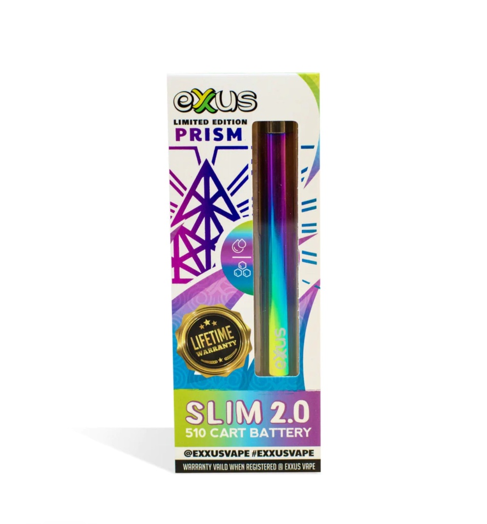 Exus Slim VV 2.0 Prism .510 Cartridge Battery. Single Piece.