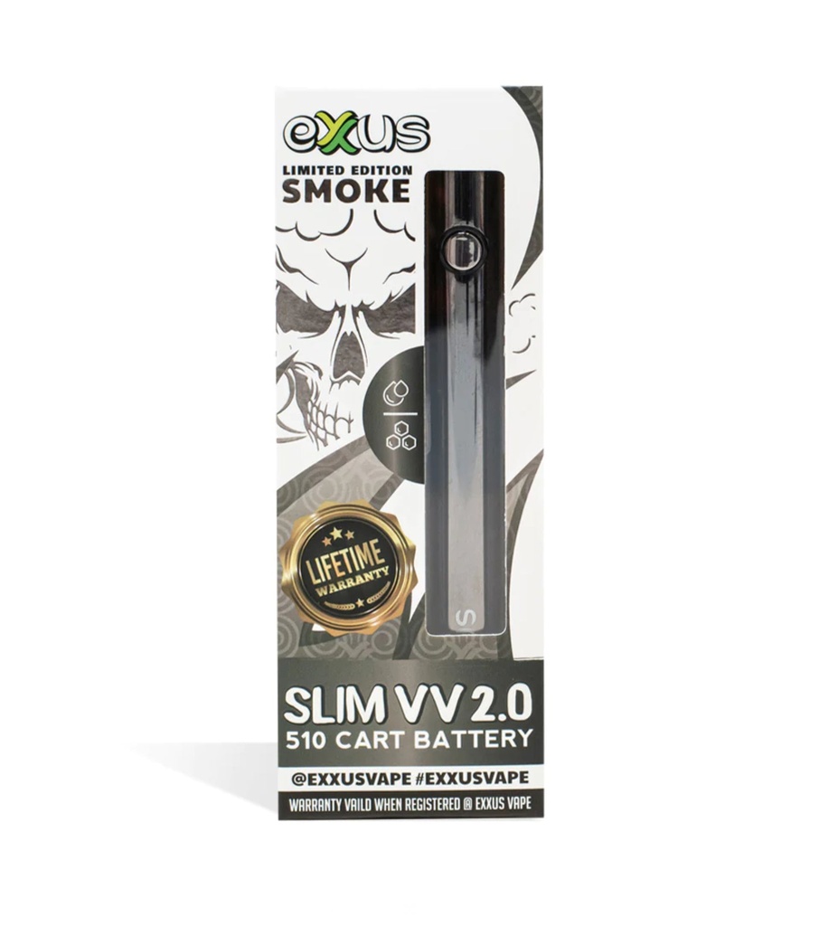 Exus Slim VV 2.0 Smoke .510 Cartridge Battery. Single Piece.