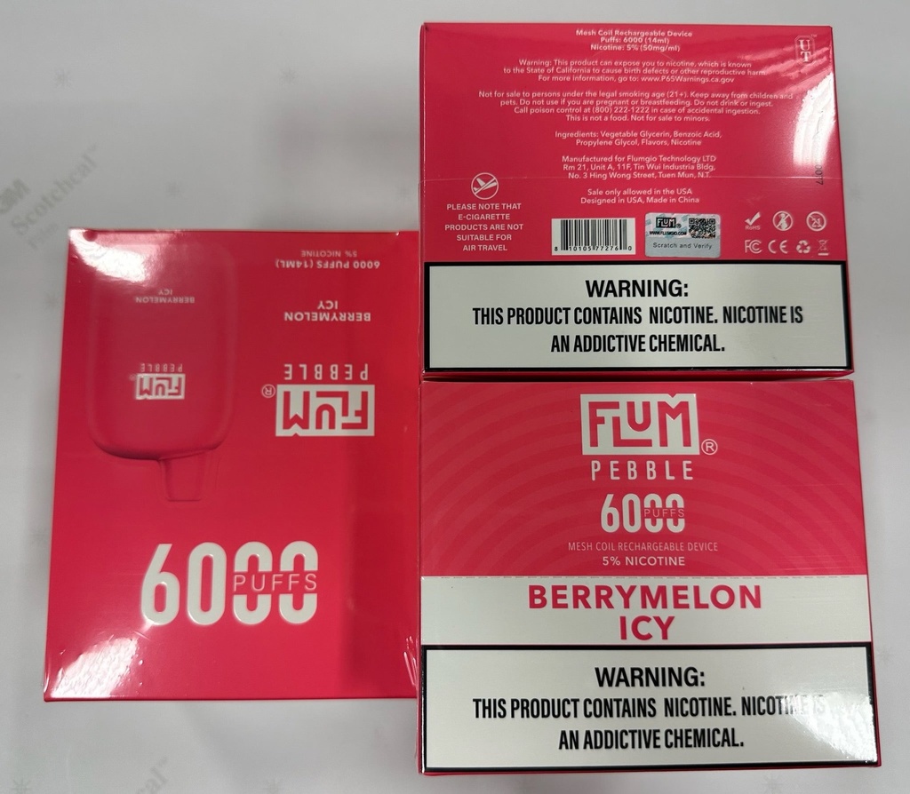 Flum Pebble Berrymelon Icy 10-Piece Box