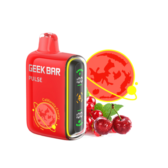 Geek Bar Pulse Disposable 15000 Puffs CALIFORNIA CHERRY ICE 5-Pack Box