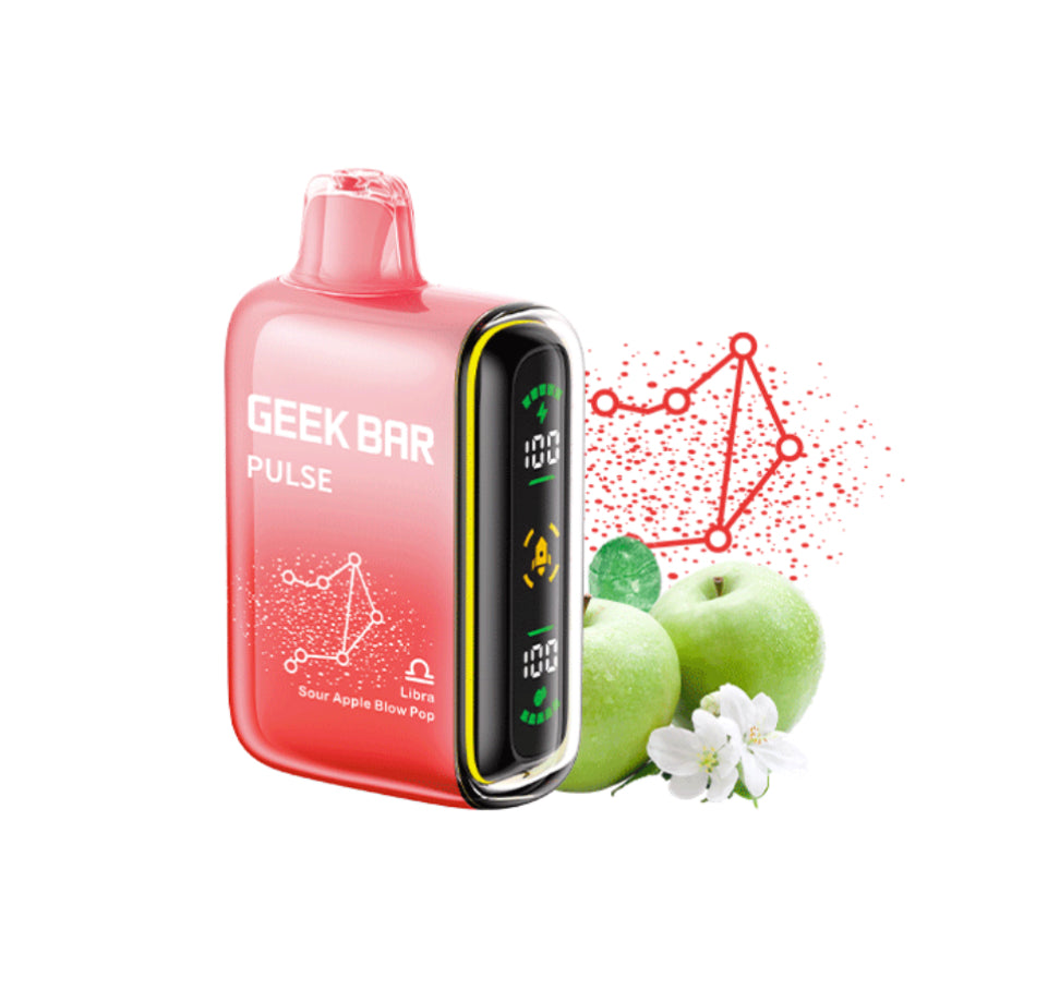 GEEK BAR SOUR APPLE BLOW POP 15000