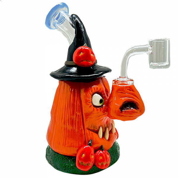 7 Halloween Pumpkin Glass WP133