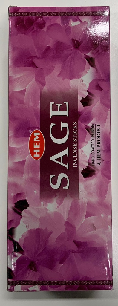 HEM SAGE INCENSE STICKS (PACK OF 120 STICKS)