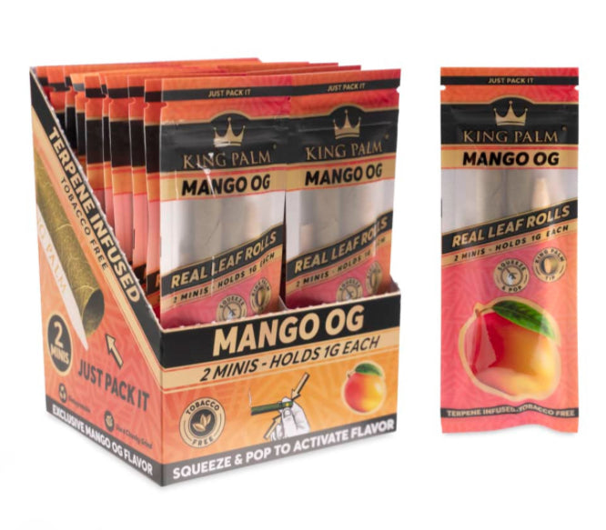 KING PALM MANGO OG 2 MINIS - HOLDS 1G EACH 20 POUCHES PER DISPLAY BOX