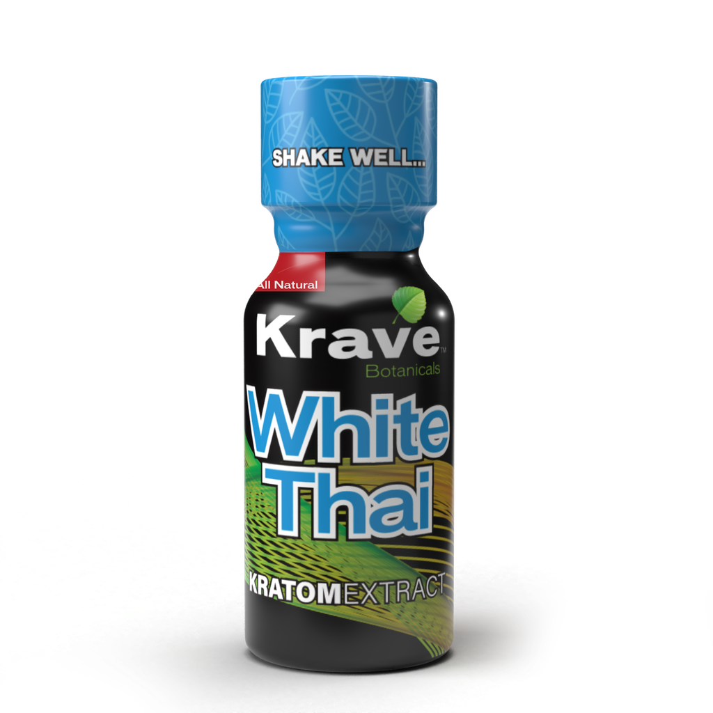 Krave White Thai Kratom Shot. 12-Piece Box.