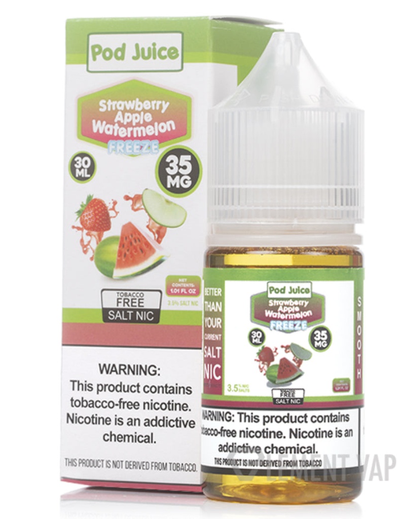 POD JUICE SALT STRAWBERRY APPLE WATERMELON FREEZE 30ML 35MG