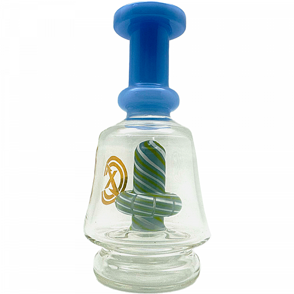 4" Puff Co Glass Attachment WP137 Jade Blue