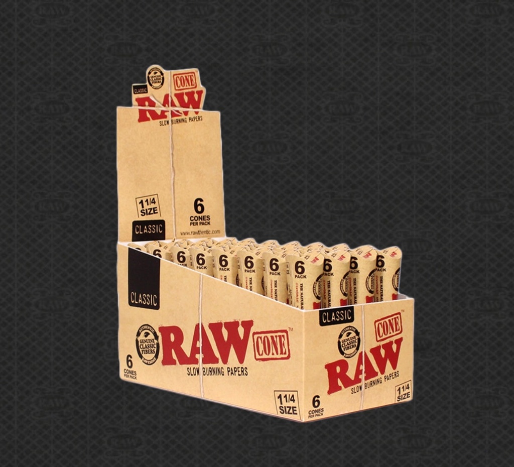 RAW Cones Classic 6/32 PK 1 1/4 Size