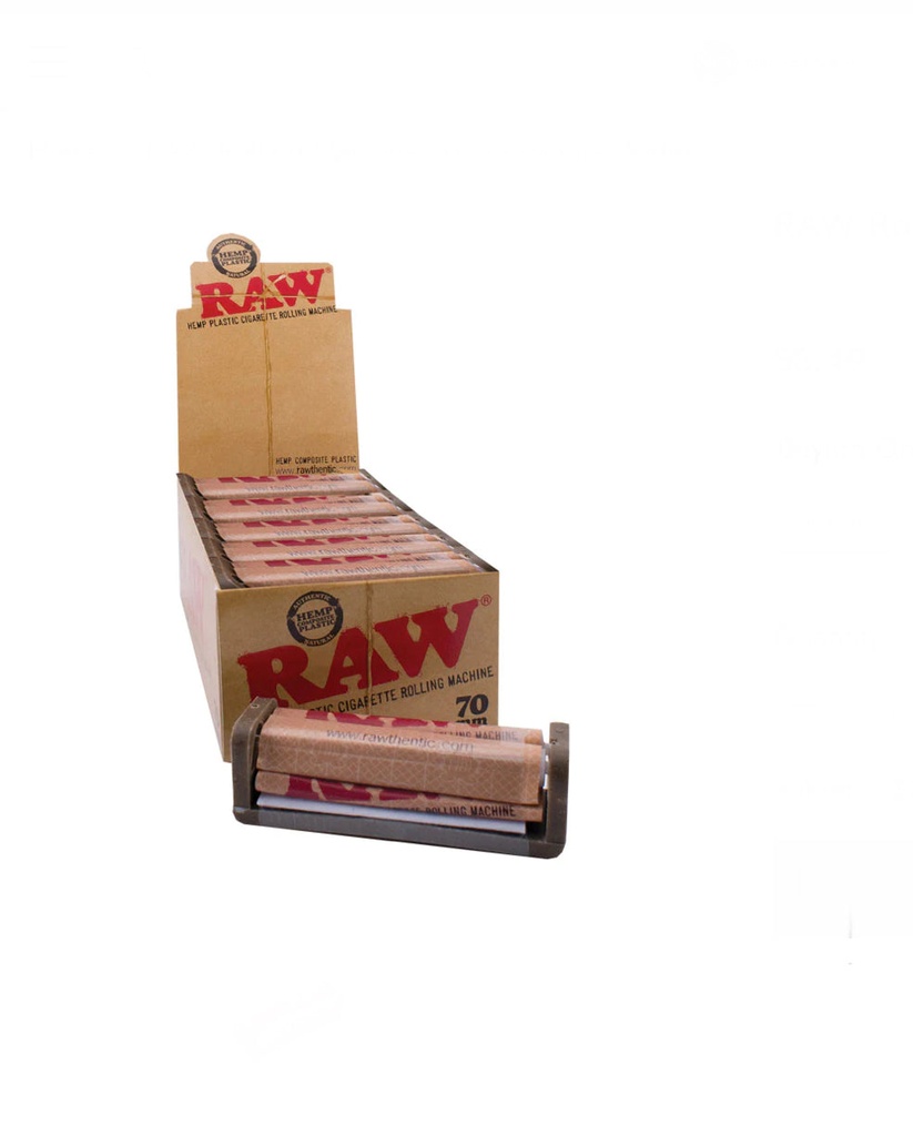 RAW Hemp Plastic Cigarette Roller Machine 70mm. Single Wide12PCS/Box