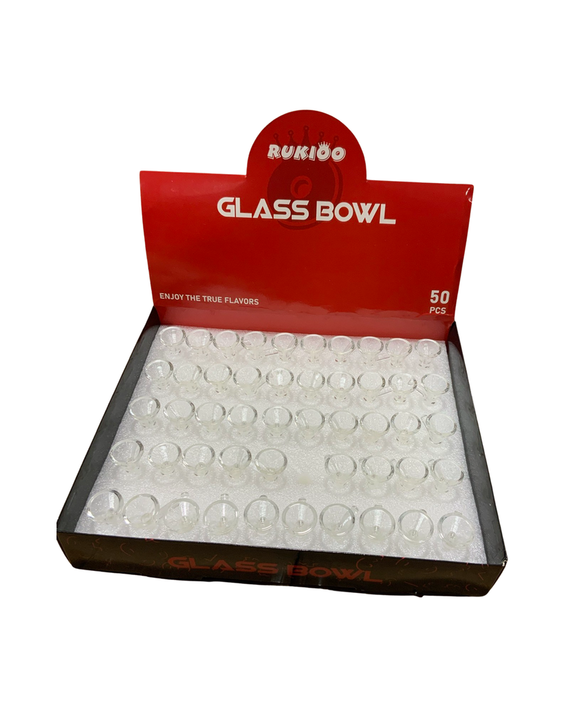 RUKIOO GLASS BOWL 12mm. 50 PCS/PACK