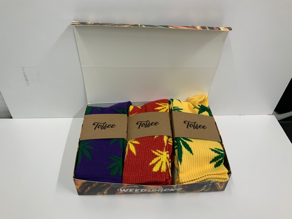 Toffee WEED SOCKS - ONE LOVE