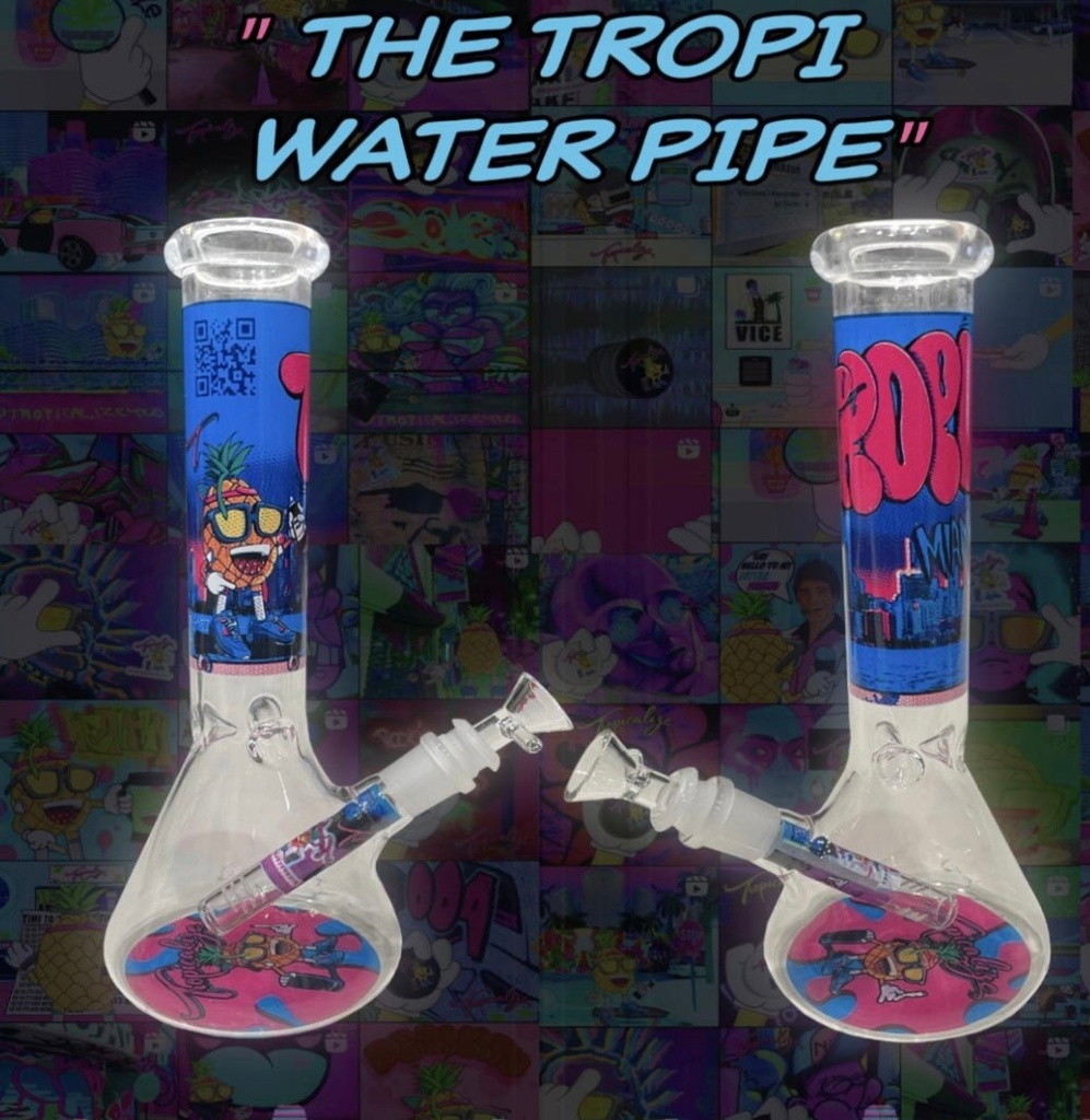 Tropicalize Tropi Water Pipe10 Glass Bong