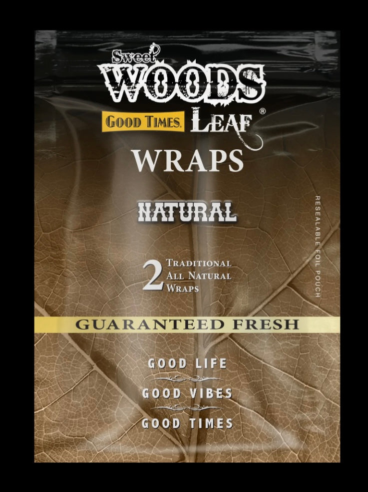 SWEET WOODS LEAF WRAP NATURAL 30-Pack Box