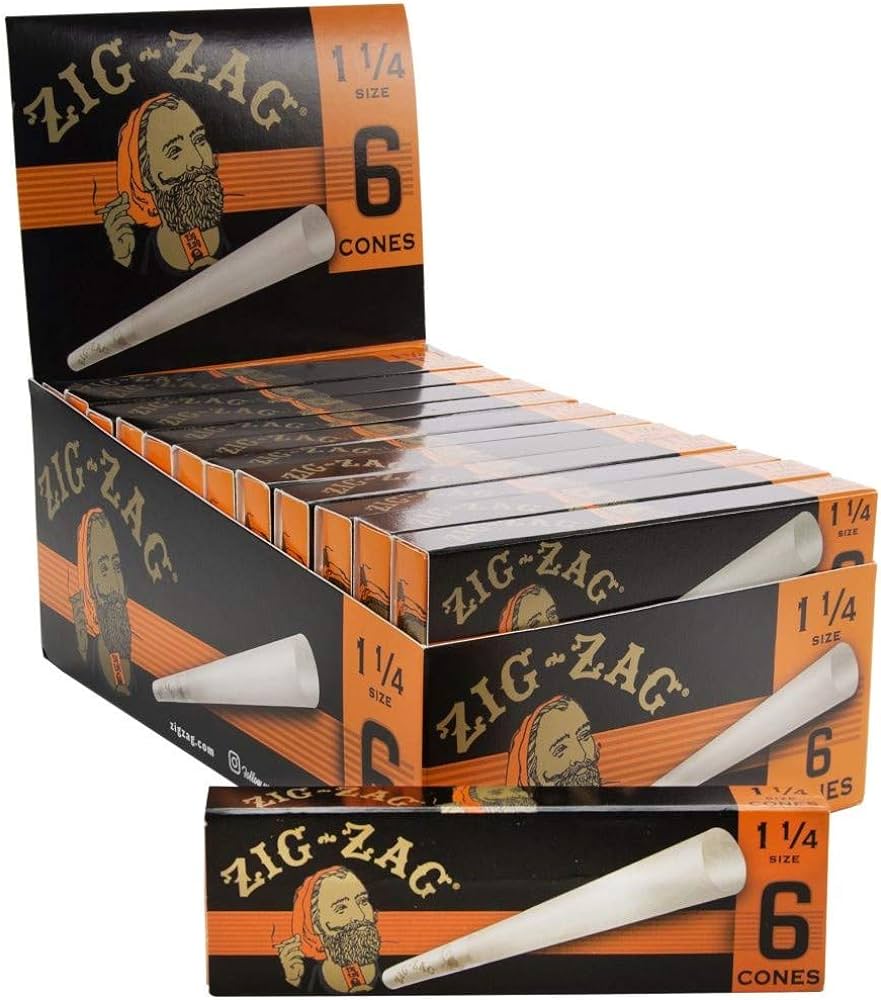 ZIG ZAG 1-1/4 ULTRA THIN CONES 24-6 Packs