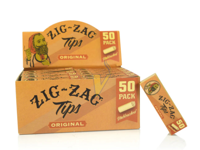 ZIG-ZAG ORIGINAL TIPS UNBLEACHED 50 PACK