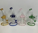 SHROOM BENT KNECK DIFFUSER 9” BONG - MULTI COLOR