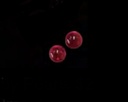 GLASS HOUSE BEADS RUBY GEM 6MM