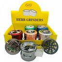 4-Part Stainless Steel 63mm Herb Grinders GR4