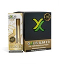 Exus Slim VV 2.0 Gold .510 Cartridge Battery. 12-Piece Box