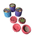 Multi Colored Printed Aluminum Sharp Teeth Herb Grinders GR15