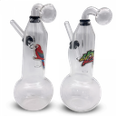 Thick 6 Mushroom Shape Bubbler Rubber Slides OBB25 Clear