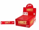 VIBES HEMP FINE ROLLING PAPERS KING SIZE 50 BOOKLETS PER BOX 33 PAPERS PER BOOKLET